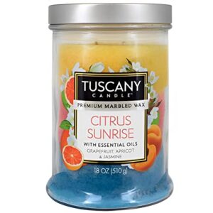 tuscany candle citrus sunrise premium marbled wax