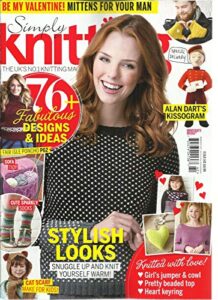 simply knitting, february, 2016 issue 142 (the uk's no.1 knitting magazine)