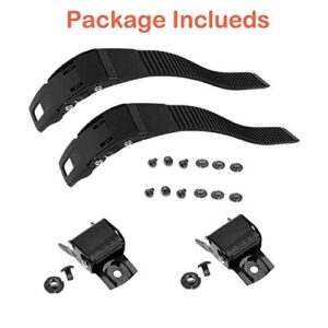 Grneric Roller Skate Strap, 2 Set Replacement Inline Roller Skate Shoes Energy Strap Buckles with Screws Suit for Men Women Kids Outdoor Skating Parts