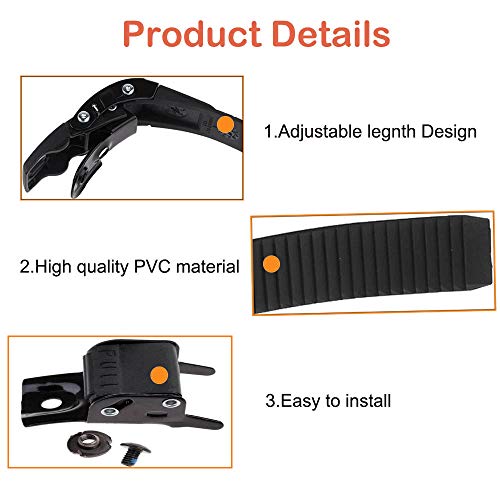 Grneric Roller Skate Strap, 2 Set Replacement Inline Roller Skate Shoes Energy Strap Buckles with Screws Suit for Men Women Kids Outdoor Skating Parts