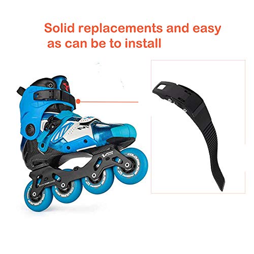 Grneric Roller Skate Strap, 2 Set Replacement Inline Roller Skate Shoes Energy Strap Buckles with Screws Suit for Men Women Kids Outdoor Skating Parts