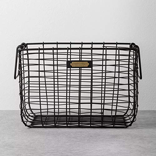 Hearth & Hand with Magnolia Wire Storage Basket Black Medium