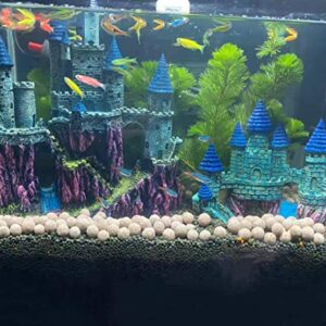 BCSIUHD Aquarium Decorations Castle - Aquarium Ornament Super Castle 6.3 inches Avoice