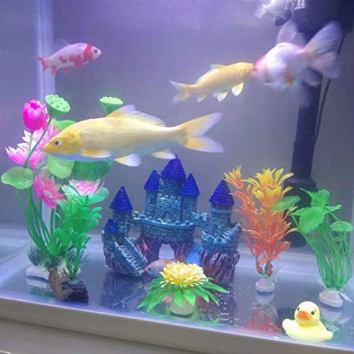 BCSIUHD Aquarium Decorations Castle - Aquarium Ornament Super Castle 6.3 inches Avoice