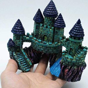 BCSIUHD Aquarium Decorations Castle - Aquarium Ornament Super Castle 6.3 inches Avoice