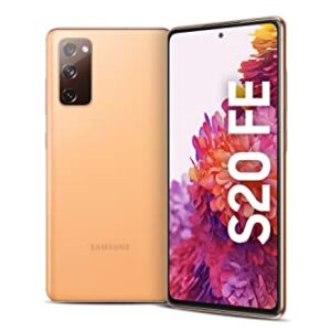 Samsung Galaxy S20 FE G780G 4G Dual 128GB 8GB RAM Factory Unlocked (GSM Only | No CDMA - not Compatible with Verizon/Sprint) International Version - Cloud Orange