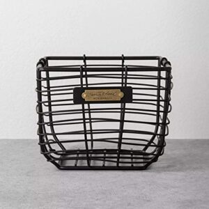 hearth & hand with magnolia wire storage basket black small