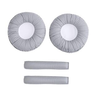 1 pair earphone ear pads w/headband cushions for sennheiser px100 px200 audio video earphone accessories high earpads - (color: grey)