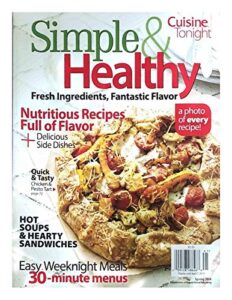 cusine tonight simple and healthy magazine, display until april 7, 2014
