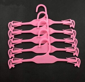 welliestr plastic hangers sleek, great for bras/panties/underwear, 10-inch (pack of 50 ，pink)