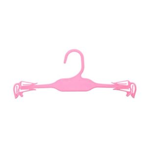 WellieSTR Plastic Hangers Sleek, Great for Bras/Panties/Underwear, 10-Inch (Pack of 50 ，Pink)
