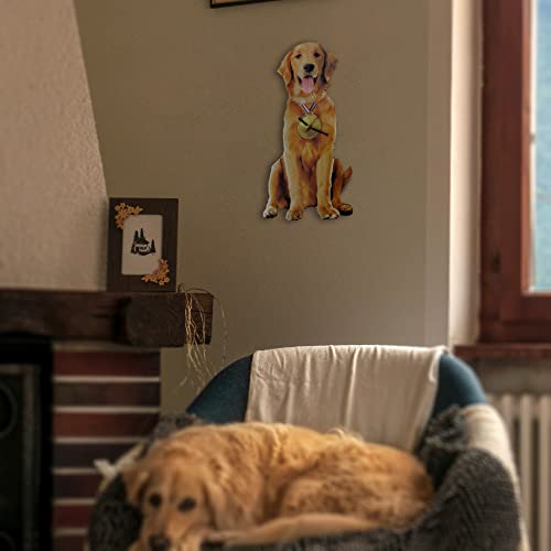 Golden Retriever Wagging Tail Wall Clock, Golden Retriever Swinging-Tail Pendulum Wall Clock, Golden Retriever Lover Gifts, Dog Wall Clocks, Gift for Dog Lovers