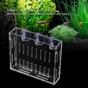 Aquarium Live Plant Cup, Aquarium Planting Cup Water Plant Landscape Decoration Plants Cultivation Basin Cup with Suction Cups