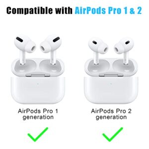 [3 Pairs] Replacement Ear Tips for Airpods Pro and Airpods Pro 2nd Generation with Noise Reduction Hole,Silicone Ear Tips for Airpods Pro with Portable Storage Box and Fit in The Charging Case(Medium)