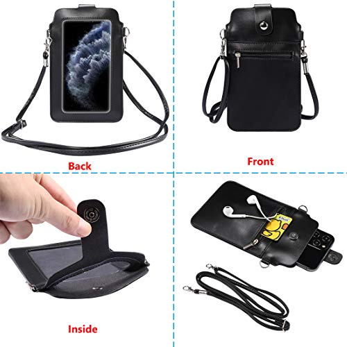 Small Crossbody Phone Bag for Women, Touch Screen Wallet Purse for iPhone 12 Pro Max, for Samsung Galaxy Note20 Ultra,Note10 Lite,S20 FE,S10 Lite,S21+,S21 Ultra,A32 5G,S21 FE