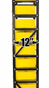 Steel Dragon Tools® TLPB60 60 Parts Bin Shelving Organize with Plastic Bins for Garage, Shop, and Home Storage