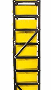 Steel Dragon Tools® TLPB60 60 Parts Bin Shelving Organize with Plastic Bins for Garage, Shop, and Home Storage