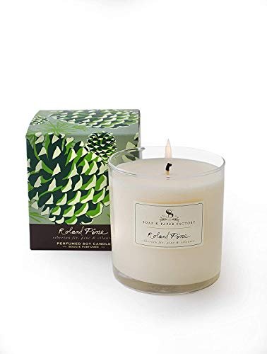 Soap & Paper Factory Roland Pine Diffuser 3.65 oz and Candle 9.5oz with A Gute Wick Snuffer (3 Piece Bundle)