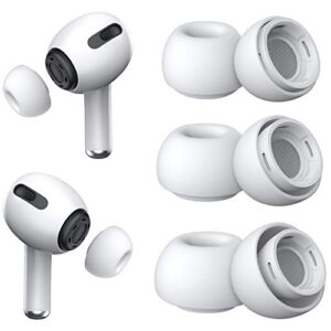 [3 pairs] replacement ear tips for airpods pro and airpods pro 2nd generation with noise reduction hole, silicone ear tips for airpods pro with portable storage box and fit in the charging case(s/m/l)