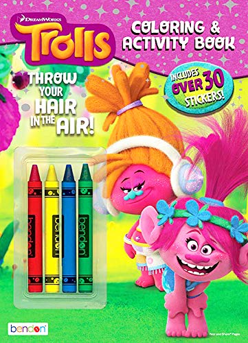 Disney Princess MLP Trolls Coloring Book Ultimate Activity Set Bundle for Girls Kids Toddlers - 4 Coloring Books Featuring Disney Princess, Frozen , My Little Pony and Trolls