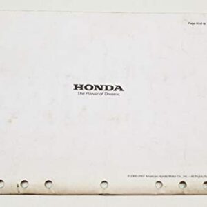 OEM Honda Service Bulletin