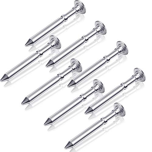 8 Pieces Polished Axles with Angled Head to Minimize Friction Compatible with Derby Cars, Speed Axles