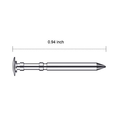 8 Pieces Polished Axles with Angled Head to Minimize Friction Compatible with Derby Cars, Speed Axles