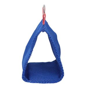 eecoo Parrot Hanging Hammock, Breathable Mesh Summer Small Pet Hammock for Hamster Bird Parakeet Small Parrot Cool Nest Hammock Bed Cage Toy (Blue)