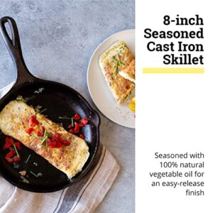 Lodge Cast Iron Chef Collection Skillet, Pre-seasoned - 8 in