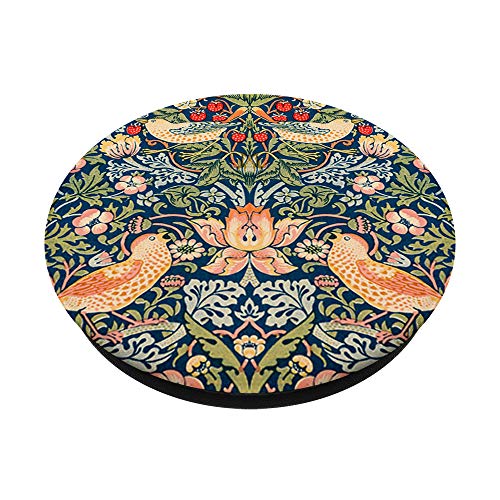 Bird Pattern Vintage Trees Plants Retro Botanical Leaves PopSockets Grip and Stand for Phones and Tablets