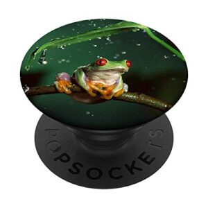 frog colorful funny animals frog lovers gift popsockets grip and stand for phones and tablets