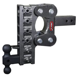 gen-y gh-2326 the boss torsion-flex adjustable 10" drop hitch with gh-031 dual-ball, gh-032 pintle lock for 2.5" receiver - 10,000 lb towing capacity - 1,100 lb tongue weight
