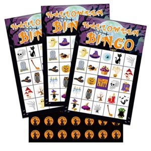 facraft halloween bingo games for kids,26 player bingo game card for halloween party game halloween school classroom crafts