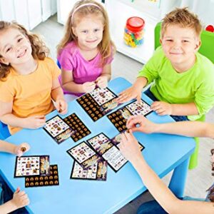 FaCraft Halloween Bingo Games for Kids,26 Player Bingo Game Card for Halloween Party Game Halloween School Classroom Crafts