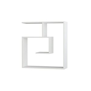 Ada Home Decor Woodstock Modern White Wall Shelf 31.1'' H x 29.53'' W x 8.66'' D/Wall Storage/Shelving Unit