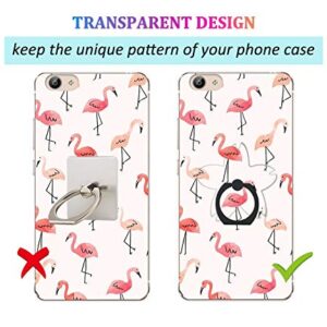 lenoup Transparent Oriental Cherry Cell Phone Ring Holder Kickstand,360 Rotation Clear Cherry Blossom Cell Phone Finger Ring Grip Stand for Phones,Pad