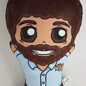 Surreal Entertainment Official Bob Ross Pillow - 20-Inch Gift for Fans - Bed, Couch, Room Decoration - Soft Throw Cushion - Licensed Merchandise