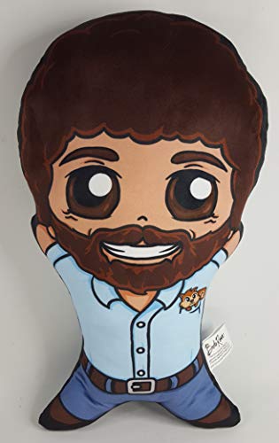 Surreal Entertainment Official Bob Ross Pillow - 20-Inch Gift for Fans - Bed, Couch, Room Decoration - Soft Throw Cushion - Licensed Merchandise