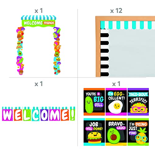 Funtastic Food Friends Classroom Decorating Kit - Educational - 33 Pieces