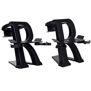 VR Headset Stand, Oculus Quest2/1 Storage Stand, VR Headset Stand for Oculus Rift S/HTC Vive/Valve Index, Virtual Reality Headset and Controller Stand, Black is Suitable for All VR headsets