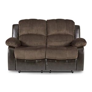 Lexicon Baluze Double Reclining Loveseat, Two-Tone Brown