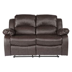 Lexicon Baluze Double Reclining Loveseat, Brown