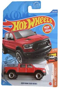 diecast hotwheels 2020 ram 1500 rebel 225/250 [red], hot trucks 2/10