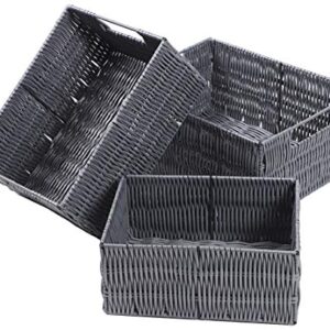 Elevon BalanceFrom Handmade Storage Baskets Organizer Bins, Set of 3