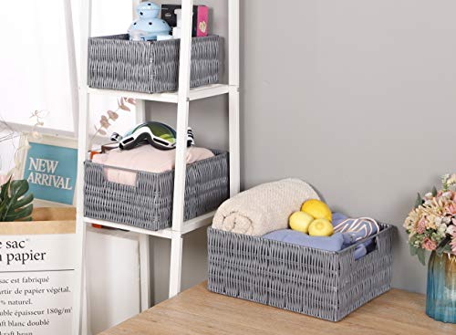 Elevon BalanceFrom Handmade Storage Baskets Organizer Bins, Set of 3