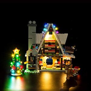t-club led light kit for lego elf clubhouse 10275, lighting kit compatible with lego 10275 ( lego set not include ) (standard version)