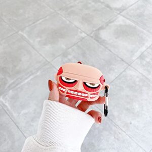 Compatible with airpod 1 & 2 ,New 3D Cute Cartoon airpod case, Stylish Designer Skin, Very Suitable Teenagers, Children, Boys Girls(Colossal -51)