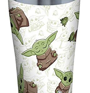 Tervis Triple Walled Star Wars - The Mandalorian Child Playing Insulated Tumbler Cup Keeps Drinks Cold & Hot, 20oz, Stainless Steel