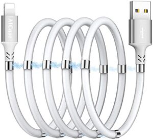 aicase magnetic charging cable,(3ft) super organized charging magnetic absorption nano data cable for phone 11/xs/xs max/xr/x/8/8 plus/7/7 plus/6s/6s plus/6/6 plus/se/5s/5c/5/pad/pod