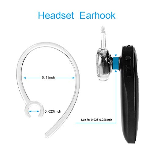 N/A Compatible with/Replacement for Earbud Gel Ear Hooks Plantronics M155 M165 M1100 M100 M55 M28 M25 Voyager Edge Silicone Earbuds Antislip Accessories